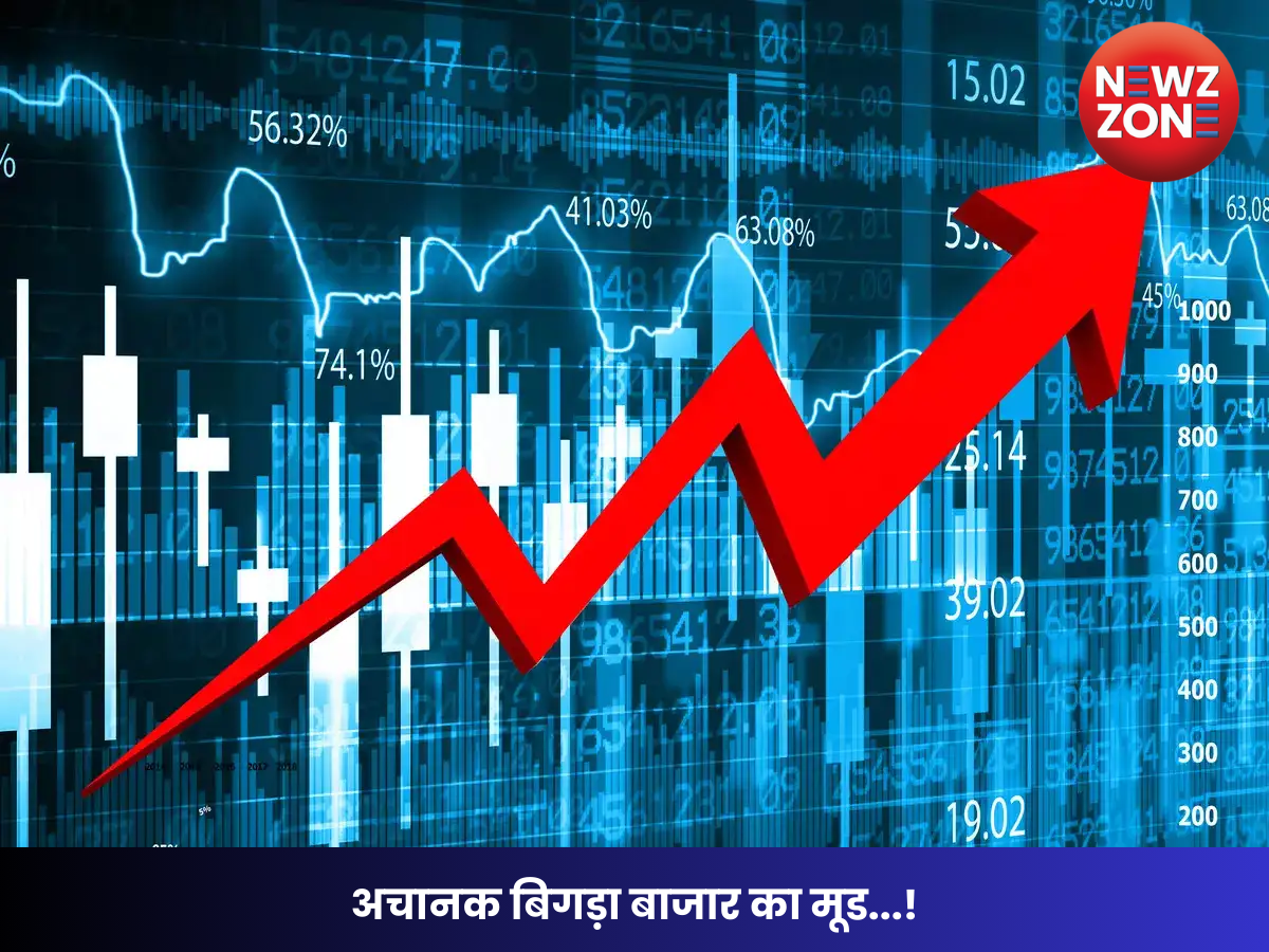 अचानक बिगड़ा बाजार का मूड
