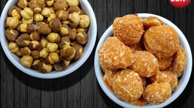 Benefits of Jaggery and Roasted Gram in Winter