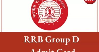 RRB Group D Admit Card