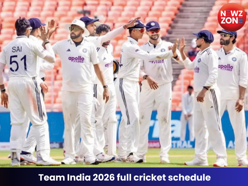 Team India 2026 full cricket schedule