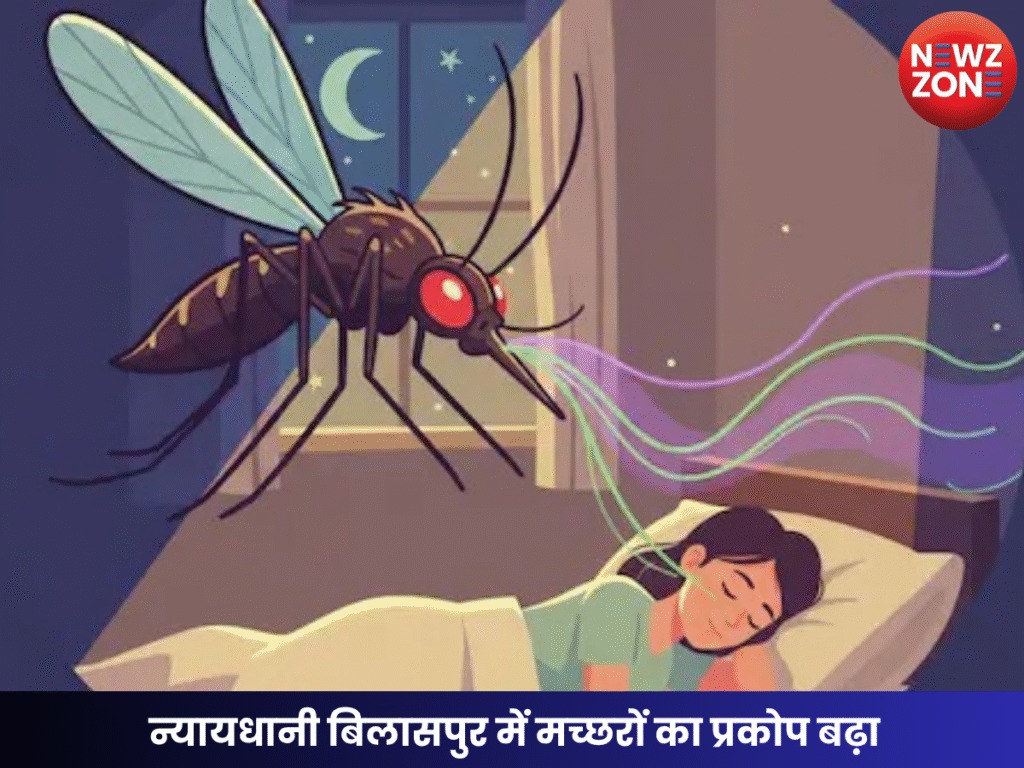 न्यायधानी बिलासपुर में मच्छरों का प्रकोप बढ़ा