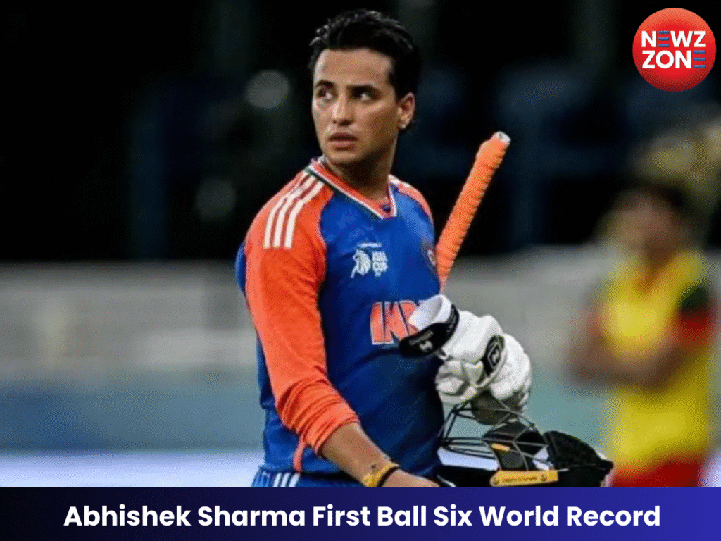 Abhishek Sharma First Ball Six World Record