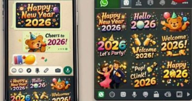 WhatsApp Happy New Year 2026 Stickers