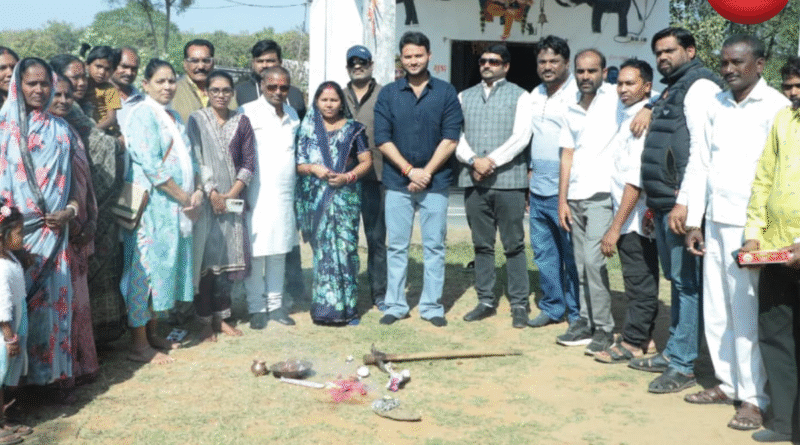 काली मंदिर में शेड निर्माण के लिए भूमिपूजन