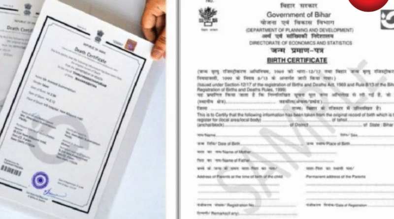 जन्म-मृत्यु प्रमाण पत्र