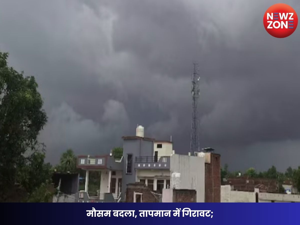 CG Weather Update: मौसम बदला, तापमान में गिरावट; आज बारिश, तेज हवाएं और वज्रपात की चेतावनी
