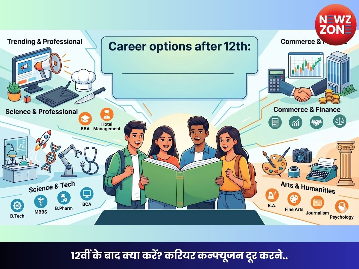 Career ptions after 12th: 12वीं के बाद क्या करें? करियर कन्फ्यूजन दूर करने के लिए पूरी गाइड, जानें बेस्ट कोर्स और विकल्प