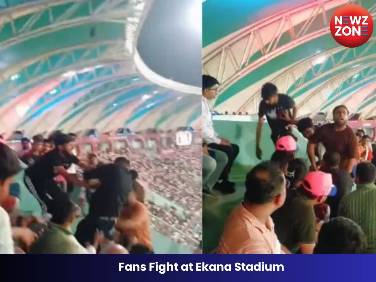 Fans Fight at Ekana Stadium: इकाना स्टेडियम में मैच के दौरान फैंस भिड़े, राजस्थान-लखनऊ मुकाबले में बवाल
