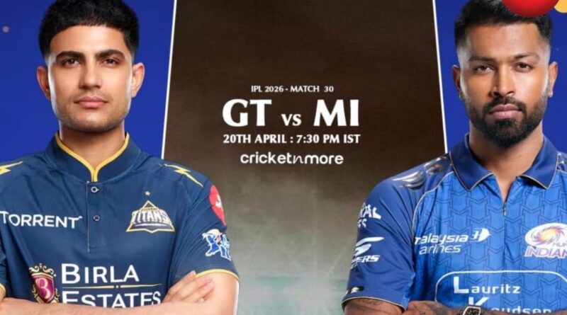 GT vs MI IPL 2026