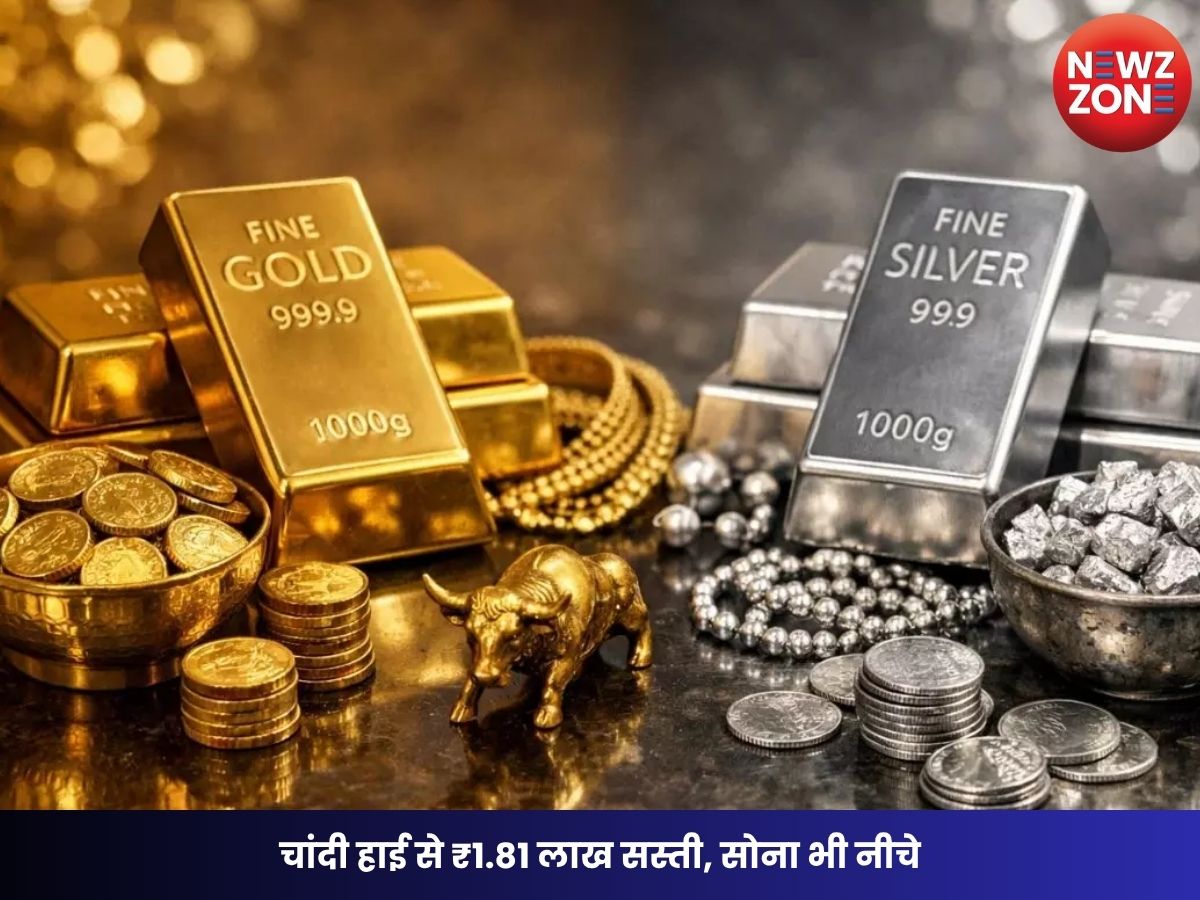 Gold-Silver Rate: चांदी हाई से ₹1.81 लाख सस्ती, सोना भी नीचे—जानें MCX पर ताजा भाव