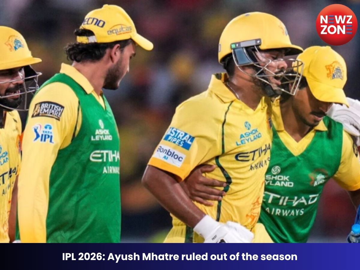 IPL 2026 Ayush Mhatre ruled out of the season