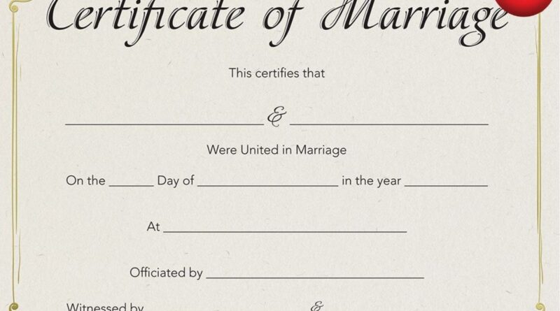 Marriage Certificate With Aadhaar