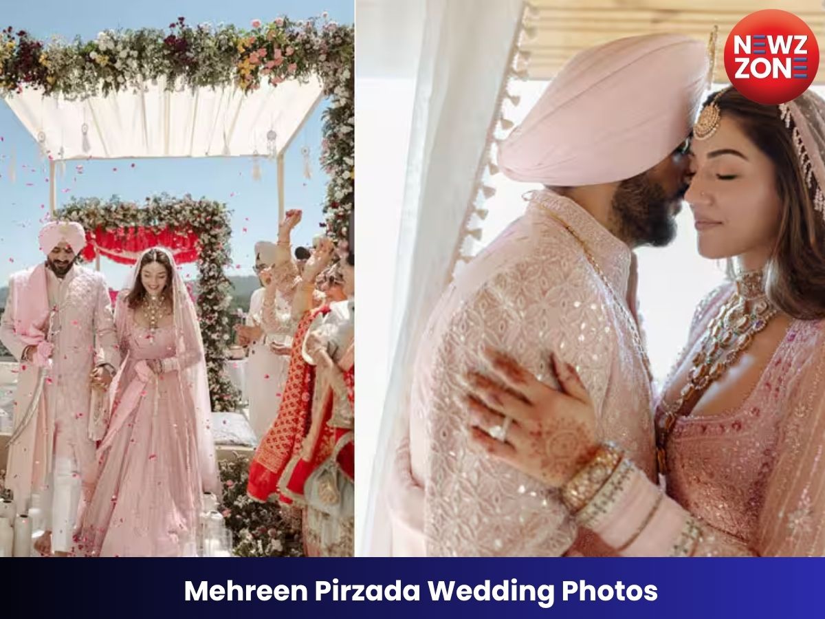 Mehreen Pirzada Wedding Photos:  एक्ट्रेस मेहरीन पीरजादा ने रचाई शादी, पिंक लहंगे में दिखीं बेहद खूबसूरत, पति संग शेयर की रोमांटिक तस्वीरें