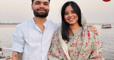 Rinku Singh and Priya Saroj in Varanasi