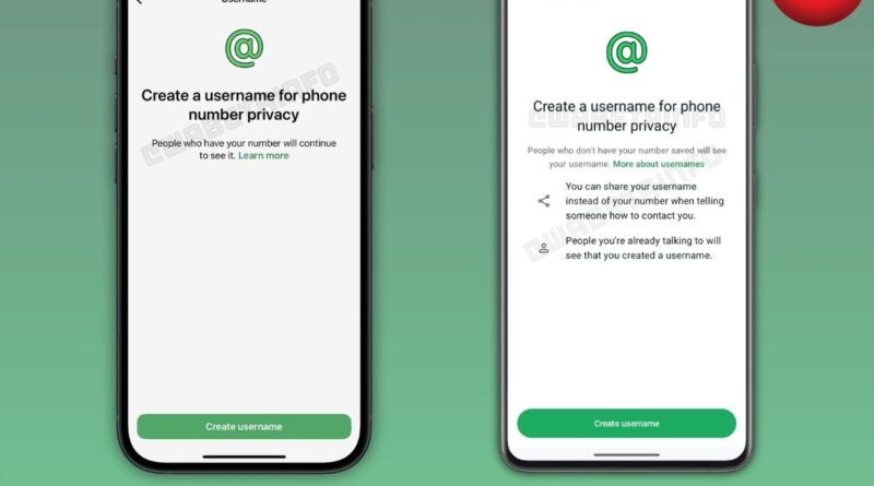 WhatsApp Username Feature