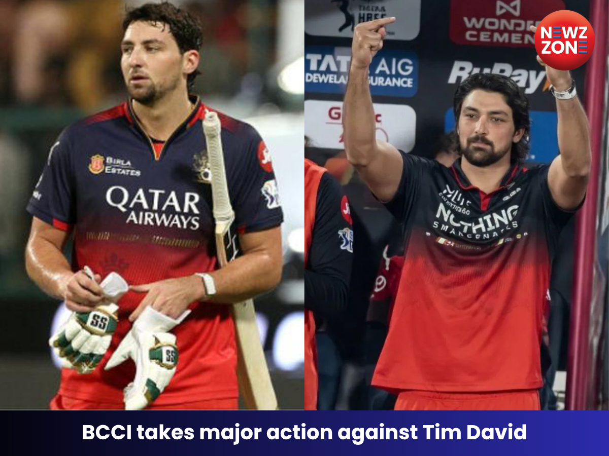 IPL 2026: RCB के टिम डेविड पर BCCI का बड़ा एक्शन, अश्लील इशारे पर लगा जुर्माना