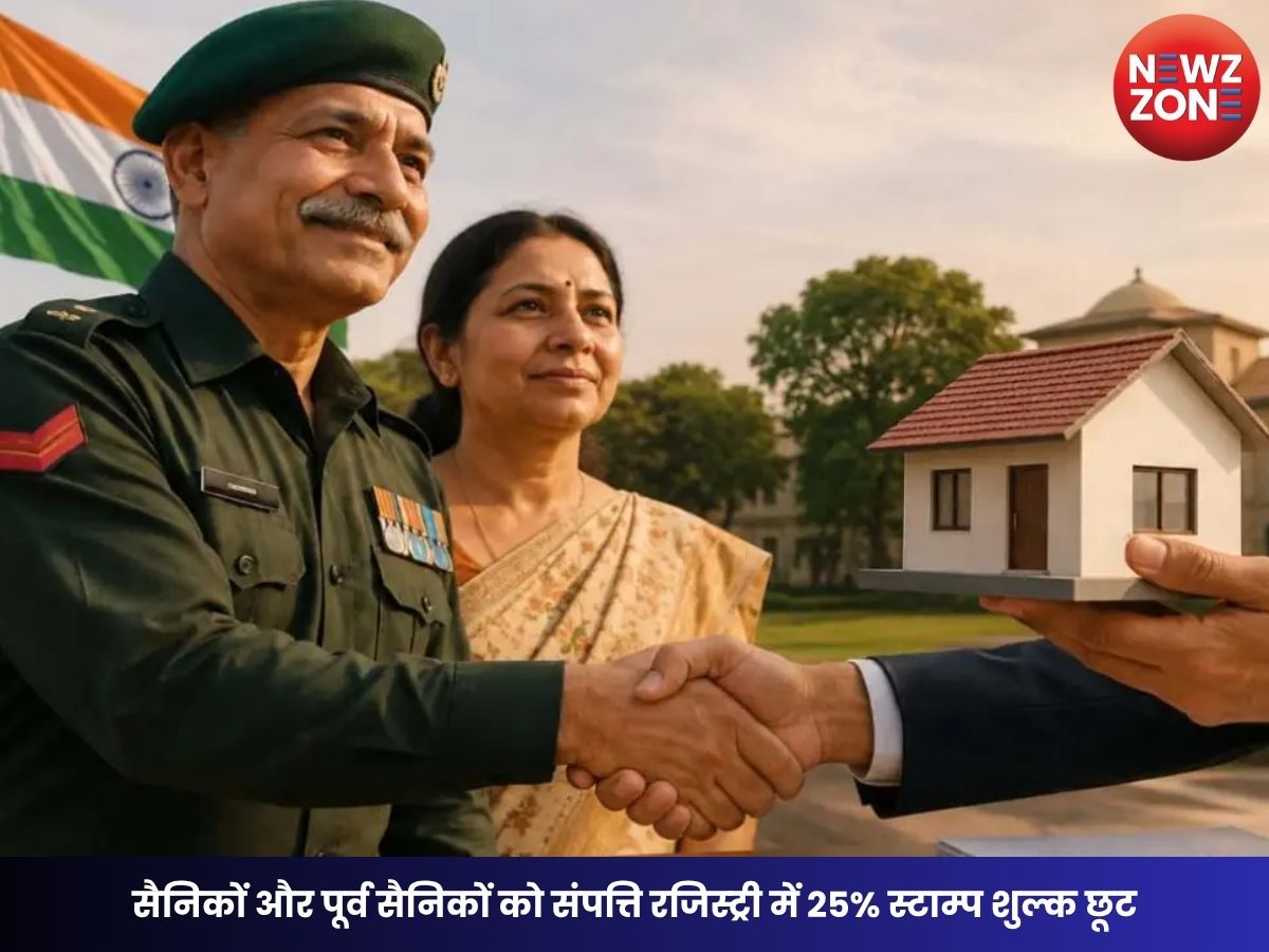 CG Government Big Decision: सैनिकों और पूर्व सैनिकों को संपत्ति रजिस्ट्री में 25% स्टाम्प शुल्क छूट, सरकार ने जारी की अधिसूचना