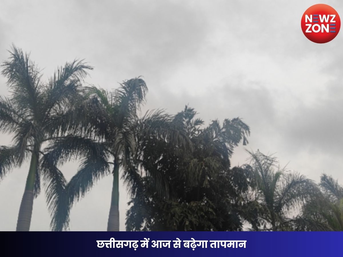 CG Weather Update : छत्तीसगढ़ में आज से बढ़ेगा तापमान, रायपुर समेत कई जिलों में बादल छाने के आसार