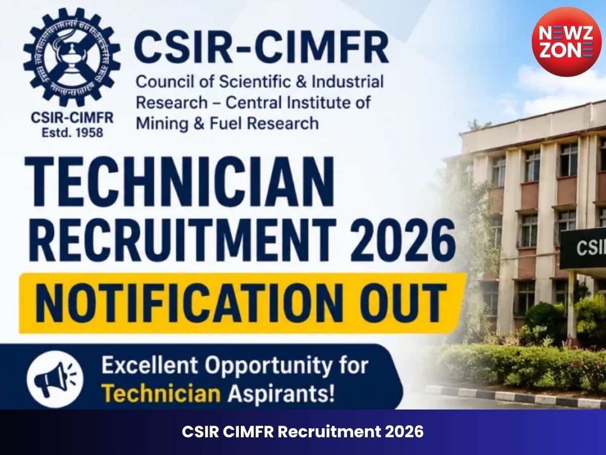 CSIR CIMFR Recruitment 2026: 10वीं-ITI पास युवाओं के लिए सरकारी नौकरी का सुनहरा मौका, टेक्नीशियन ग्रेड-II पदों पर निकली भर्ती