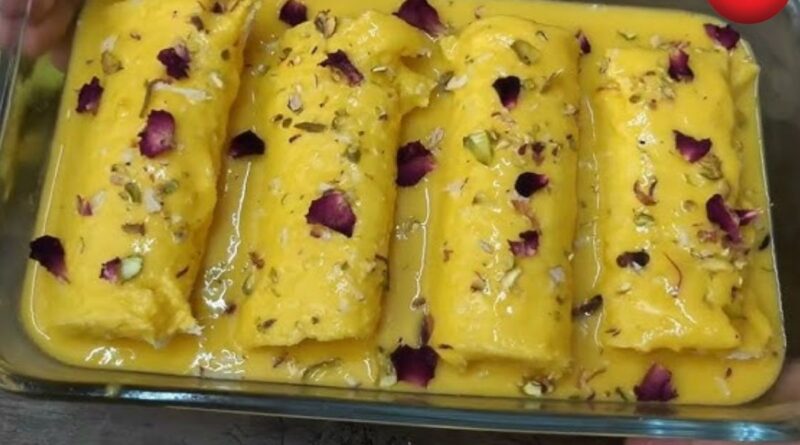 Mango Malai Roll Recipe