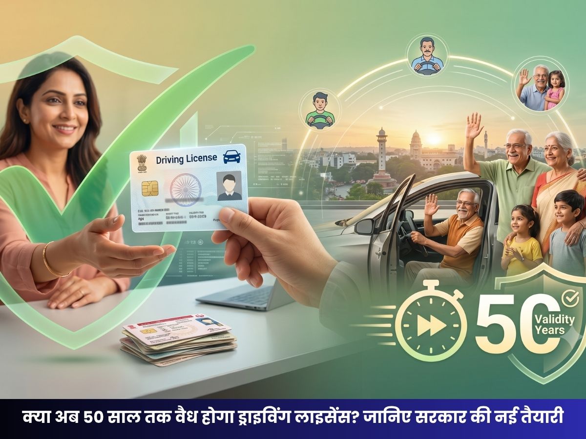 Driving License New Rules 2026: क्या अब 50 साल तक वैध होगा ड्राइविंग लाइसेंस? जानिए सरकार की नई तैयारी