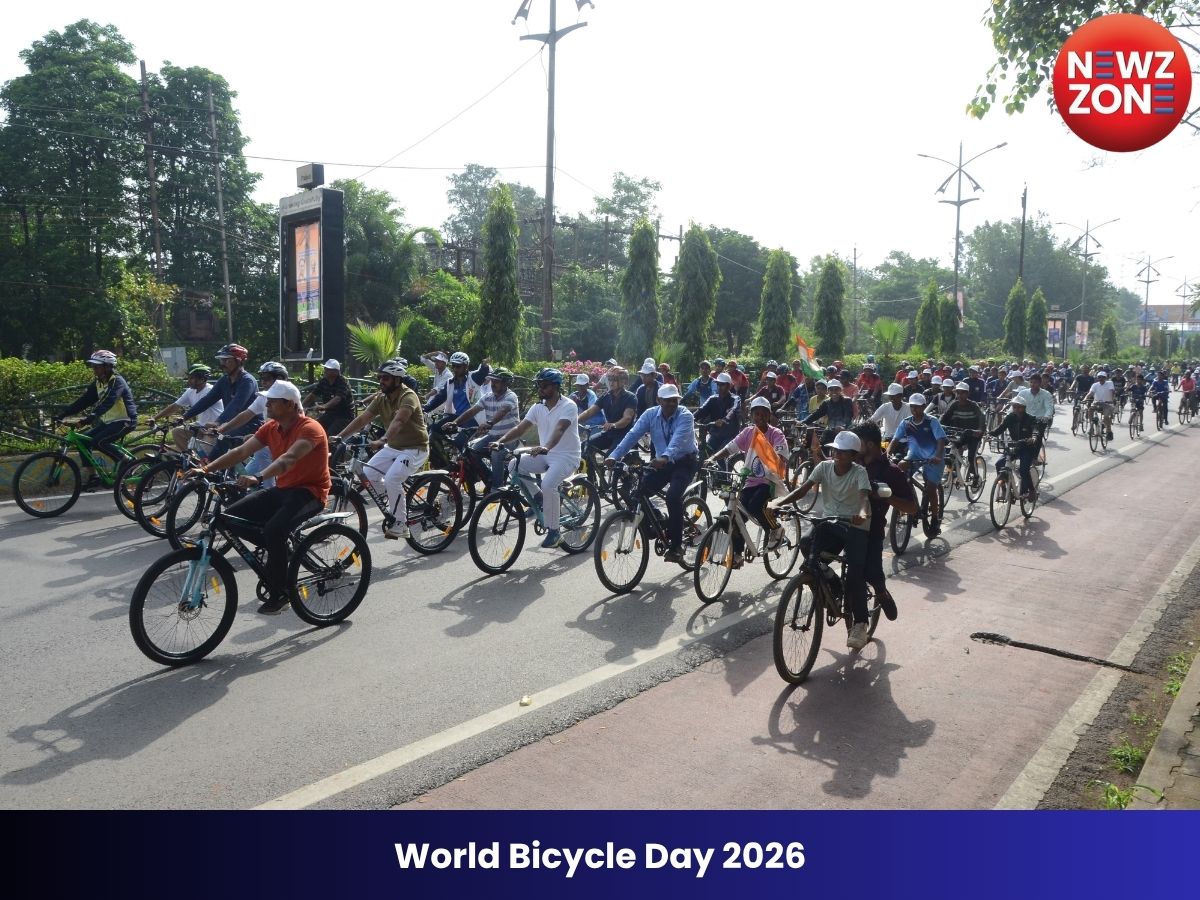 World Bicycle Day 2026: रायपुर में भव्य साइकिल राइड का आयोजन, फिटनेस और पर्यावरण संरक्षण का दिया संदेश