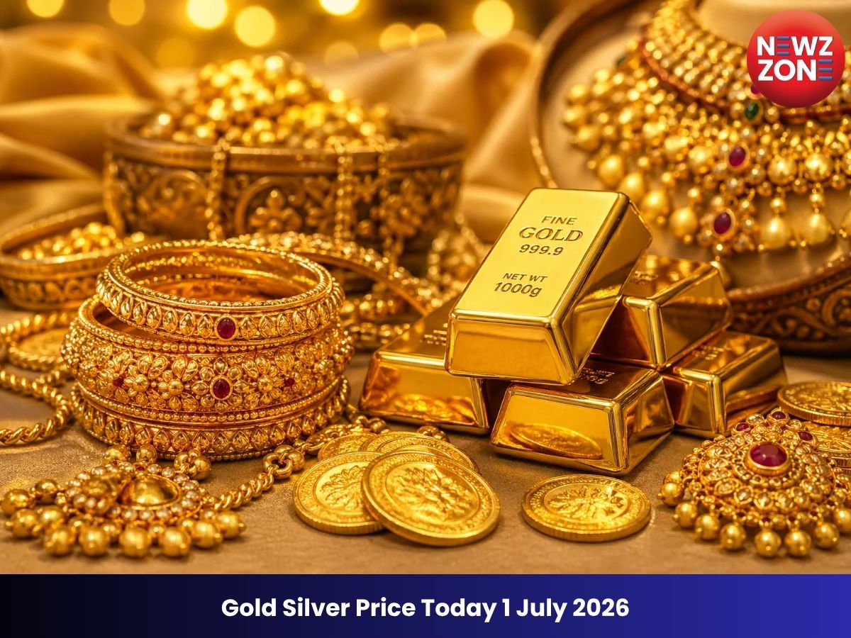 Gold Silver Price Today 1 July 2026: सोना ₹1,600 तक टूटा, चांदी ₹5,700 सस्ती, जानें आज का लेटेस्ट रेट