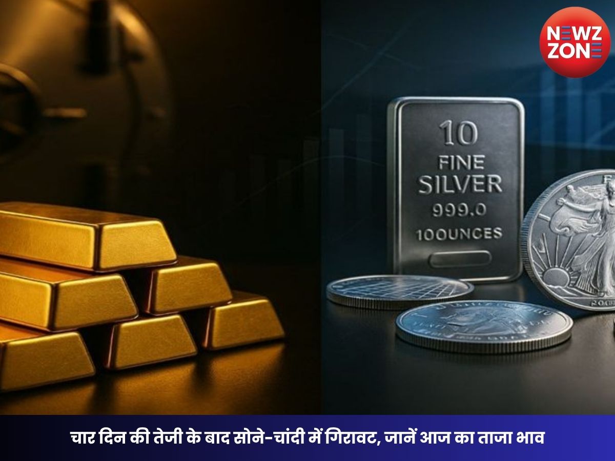 Gold Silver Rate Today 6 July 2026: चार दिन की तेजी के बाद सोने-चांदी में गिरावट, जानें आज का ताजा भाव