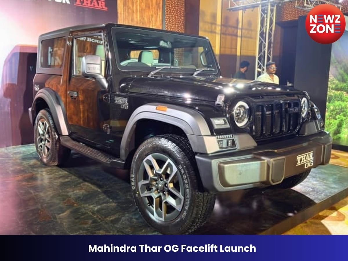 Mahindra Thar OG Facelift Launch: नई Mahindra Thar OG भारत में लॉन्च, ₹10.32 लाख की शुरुआती कीमत, दमदार फीचर्स और नए डिजाइन के साथ