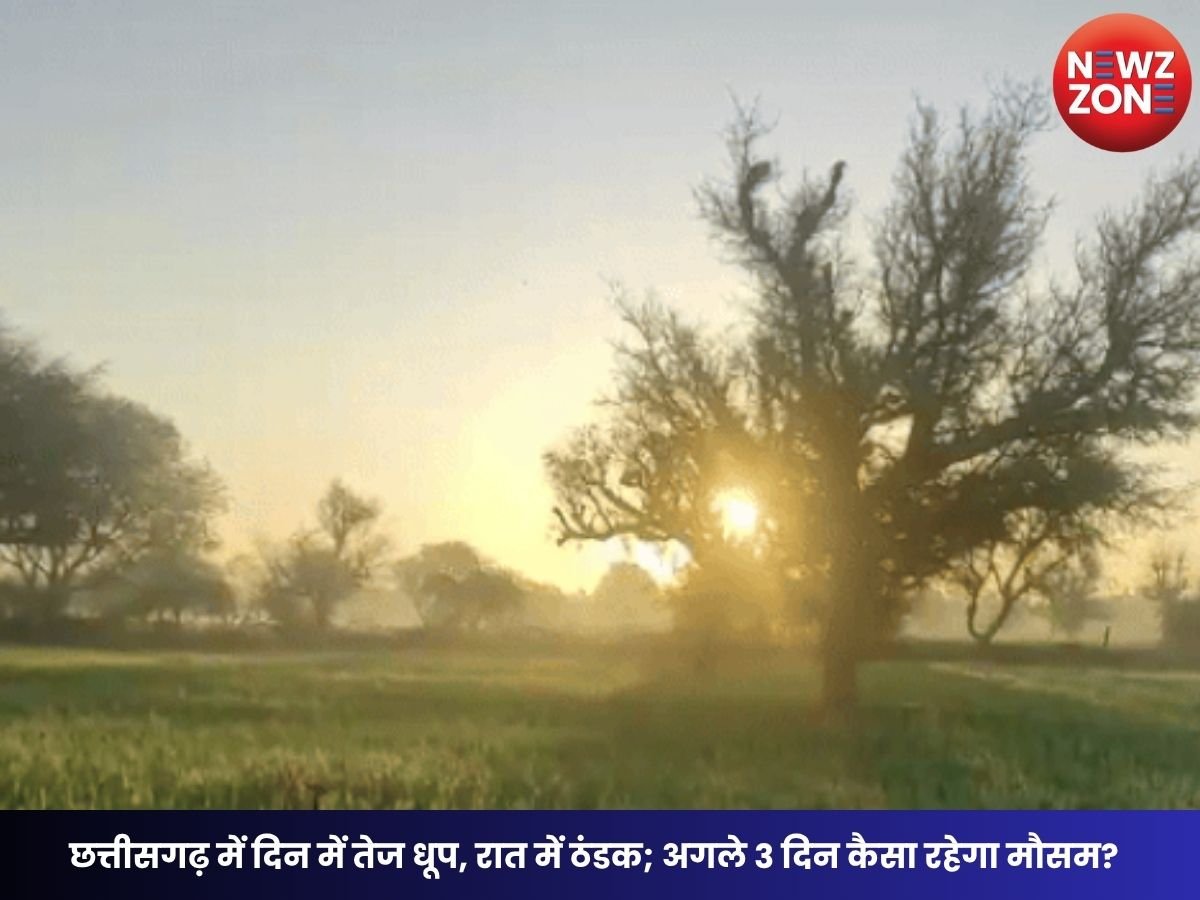 CG Weather Today: छत्तीसगढ़ में दिन में तेज धूप, रात में ठंडक; अगले 3 दिन कैसा रहेगा मौसम?